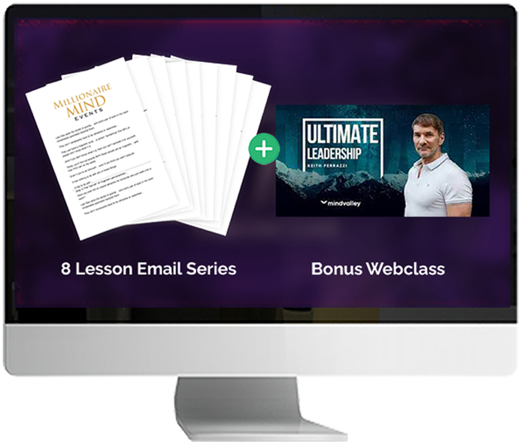 Ultimate Leadership class by Keith Ferrazzi featured on computer monitor